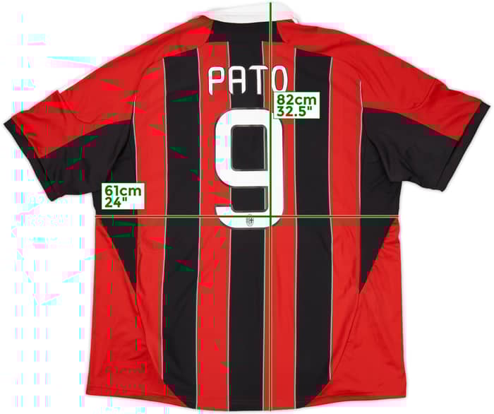 2012-13 AC Milan Home Shirt Pato #9 (XXL)