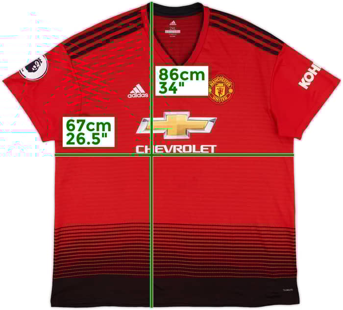 2018-19 Manchester United Home Shirt Rashford #10 - 6/10 - (XXL)