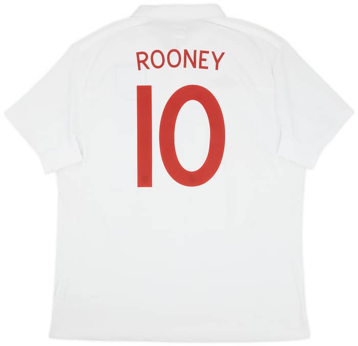 2009-10 England Home Shirt Rooney #10 (XXL)