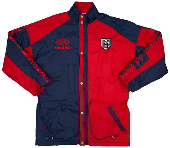 1993-95 England Umbro Padded Bench Coat - 9/10 - (XL)
