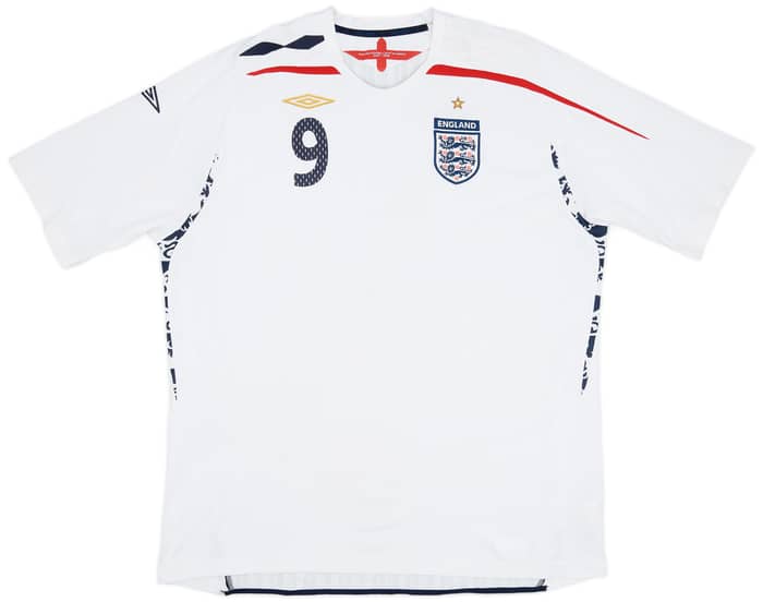 2007-09 England Home Shirt Rooney #9 - 7/10 - (3XL)