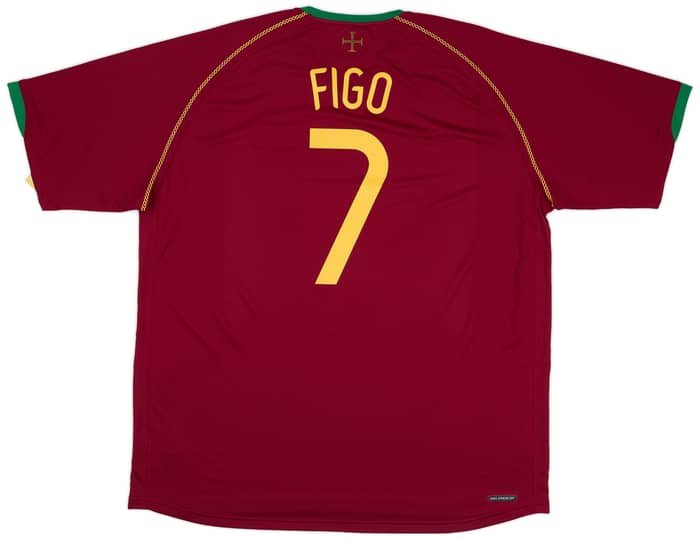 2006-08 Portugal Home Shirt Figo #7 (XXL)