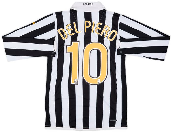 2006-07 Juventus Home L/S Shirt Del Piero #10 - 8/10 - (S)