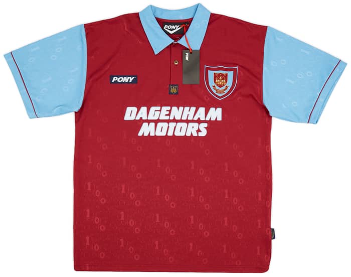 1995-97 West Ham Pony Reissue Centenary Home Shirt
