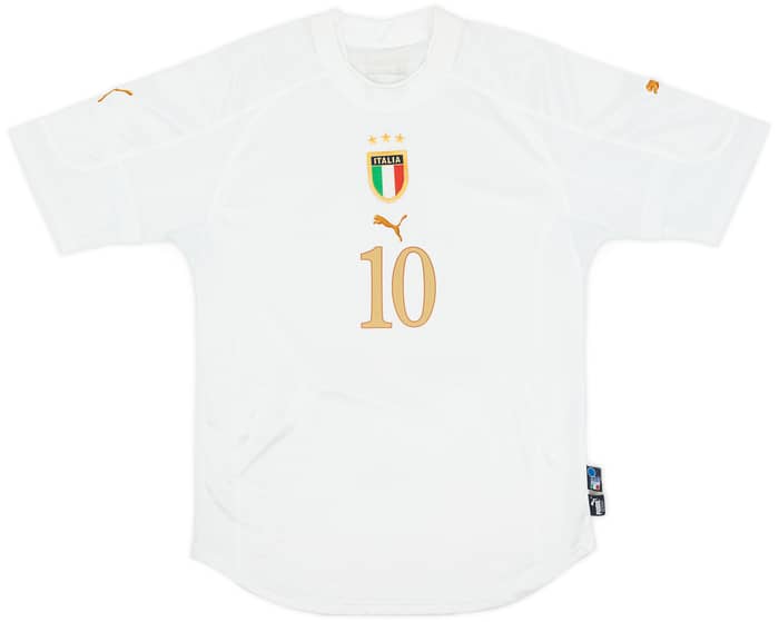 2004-06 Italy Away Shirt Baggio #10 - 6/10 - (S)