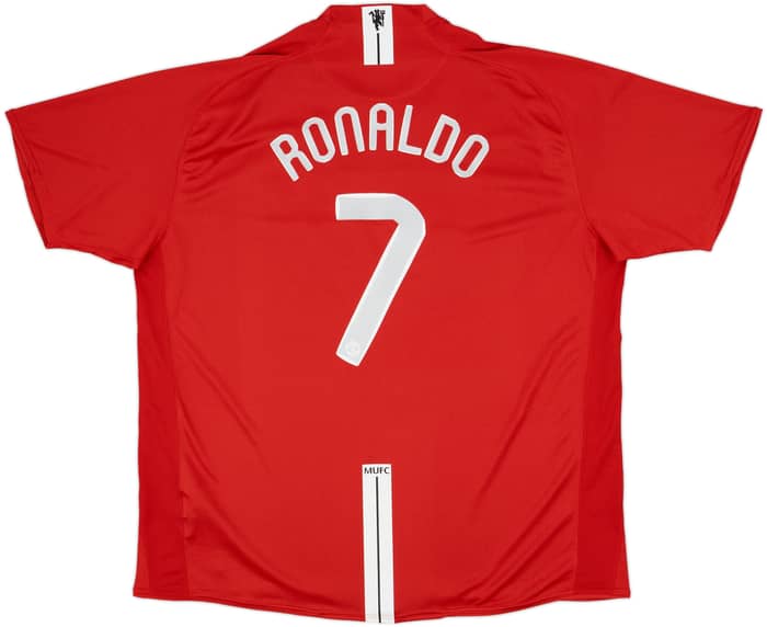 2007-09 Manchester United Home Shirt Ronaldo #7 - 9/10 - (3XL)