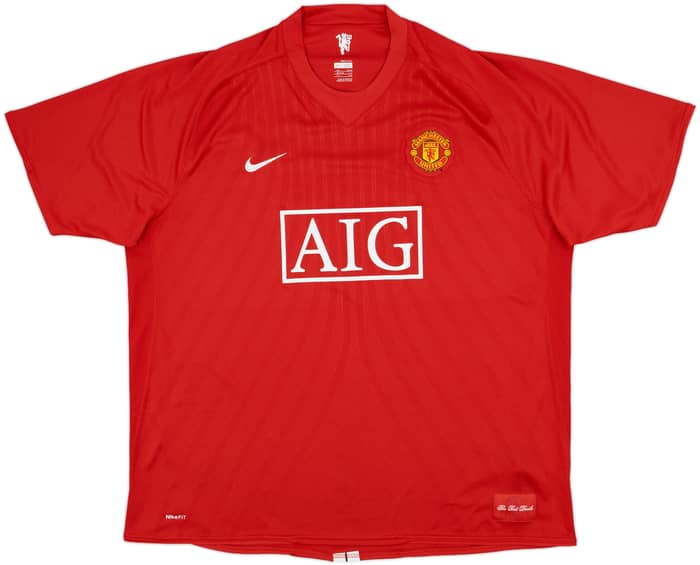 2007-09 Manchester United Home Shirt Ronaldo #7 - 9/10 - (3XL)