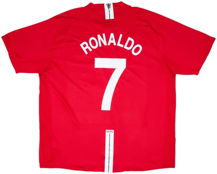 2007-09 Manchester United Home Shirt Ronaldo #7 - 9/10 - (3XL)
