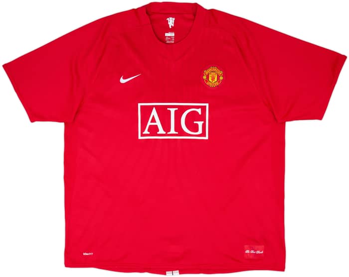 2007-09 Manchester United Home Shirt Ronaldo #7 - 9/10 - (3XL)