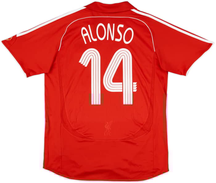 2006-08 Liverpool Home Shirt Alonso #14 - 6/10 - (L)