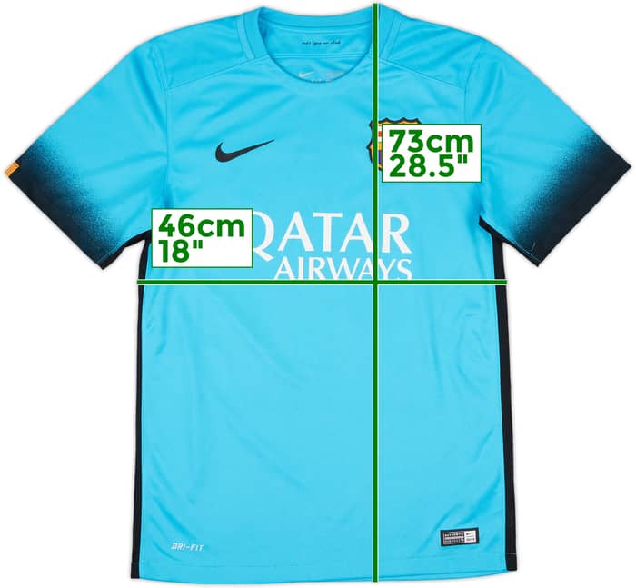 2015-16 Barcelona Third Shirt Messi #10 - 8/10 - (S)
