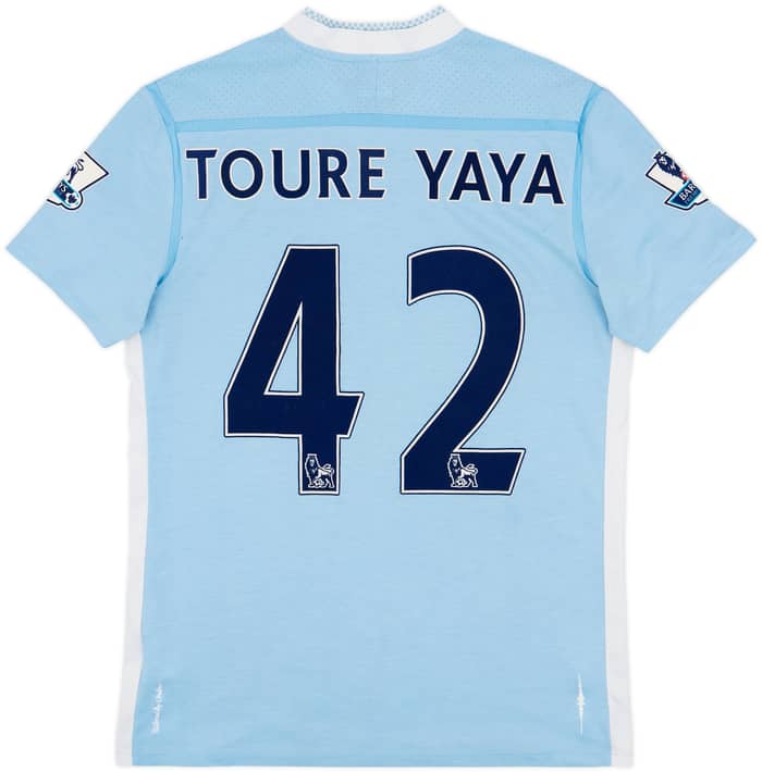 2011-12 Manchester City Home Shirt Yaya Toure #42 - 7/10 - (M)