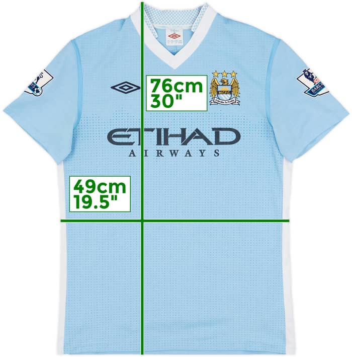 2011-12 Manchester City Home Shirt Yaya Toure #42 - 7/10 - (M)