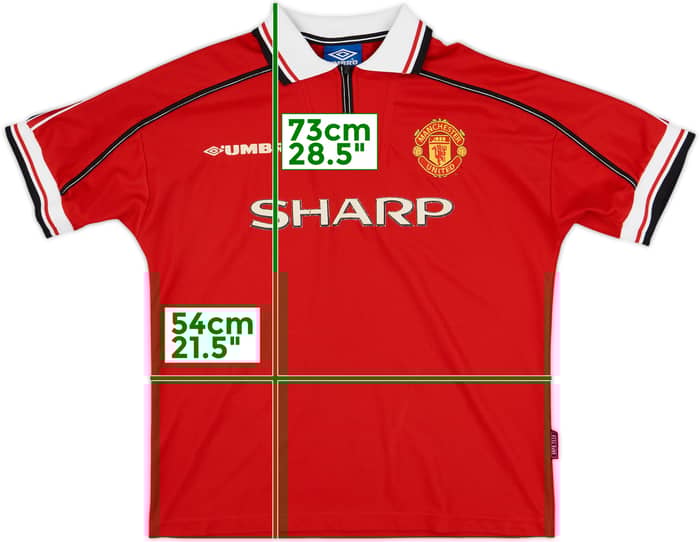 1998-00 Manchester United Home Shirt - 5/10 - (M) 1998-00 Manchester United Home Shirt - 5/10 - (M)