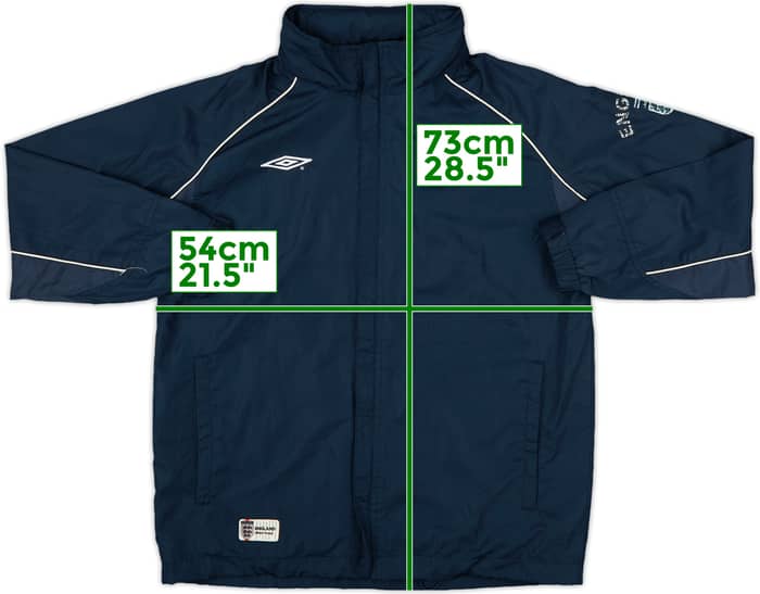 2004-06 England Umbro Hooded Rain Jacket - 6/10 - (XL.Boys)