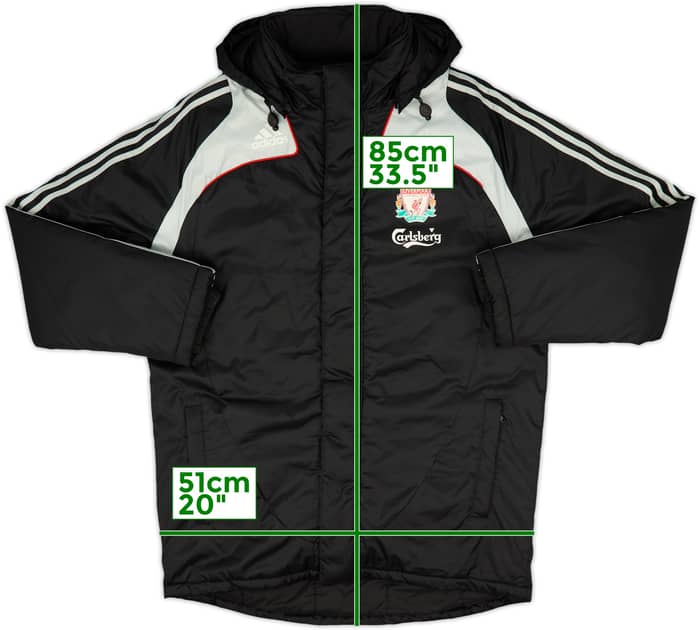 2008-09 Liverpool adidas Padded Bench Coat - 6/10 - (M/L)