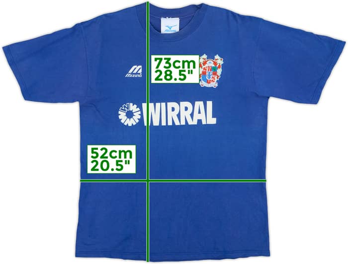 1995-97 Tranmere Rovers Mizuno Cotton Tee - 7/10 - (L)