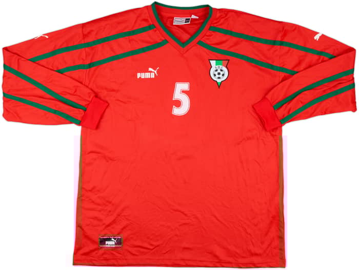 2000-02 Bulgaria Match Issue Away L/S Shirt #5