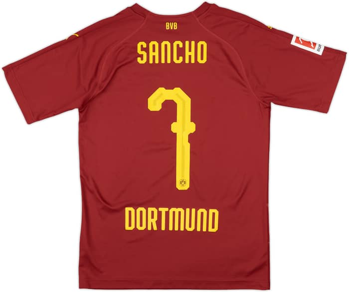 2019-20 Dortmund Third Shirt Sancho #7 - 8/10 - (S)