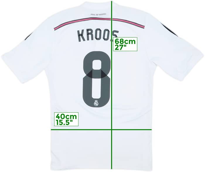 2014-15 Real Madrid Home Shirt Kroos #8 - 5/10 - (M)