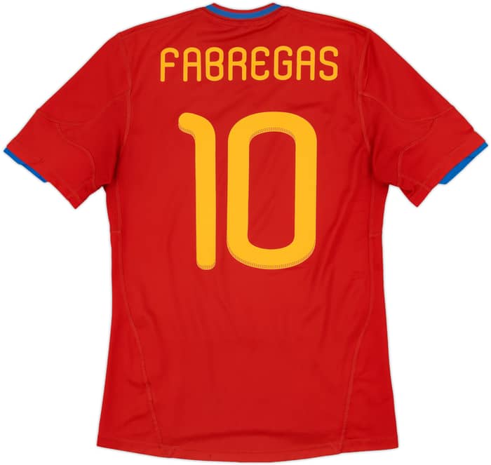 2009-10 Spain Home Shirt Fabregas #10 - 6/10 - (S)