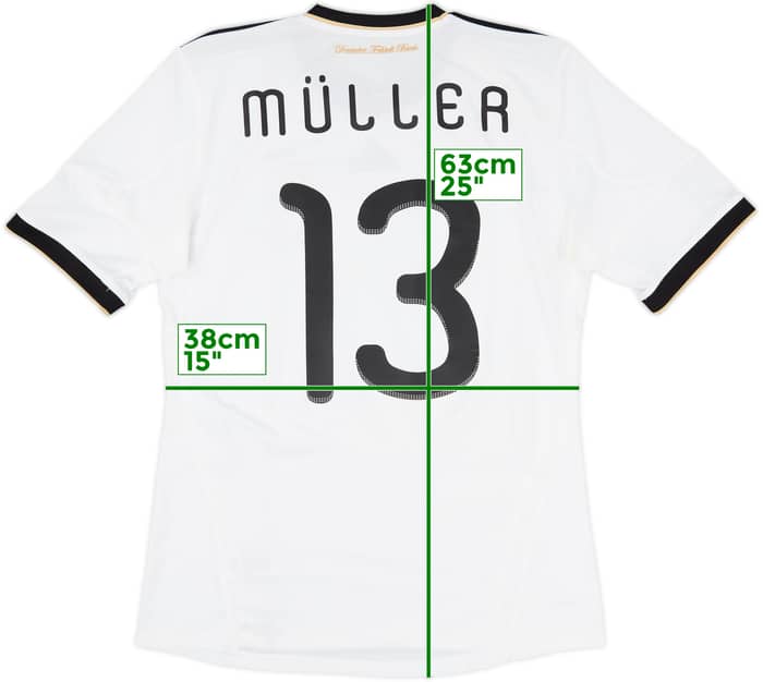 2010-11 Germany Home Shirt Muller #13 - 6/10 - (M)