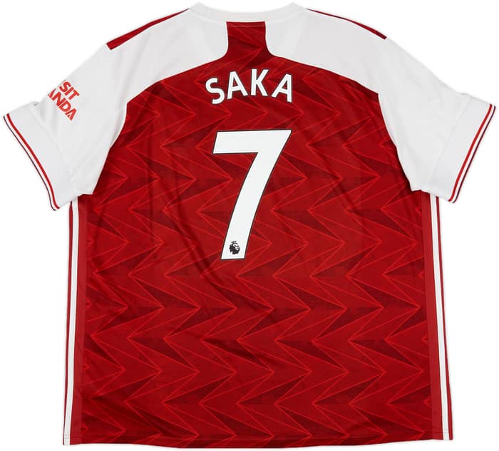2020-21 Arsenal Home Shirt Saka #7 - 5/10 - (XXL)