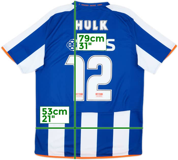 2008-09 Porto Home Shirt Hulk #12 (M)