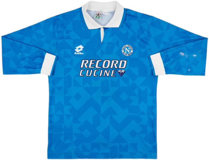 1994-96 Napoli Home L/S Shirt - 4/10 - (L)
