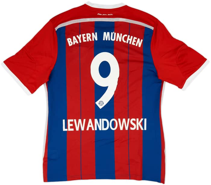 2014-15 Bayern Munich Home Shirt Lewandowski #9 - 7/10 - (XL)