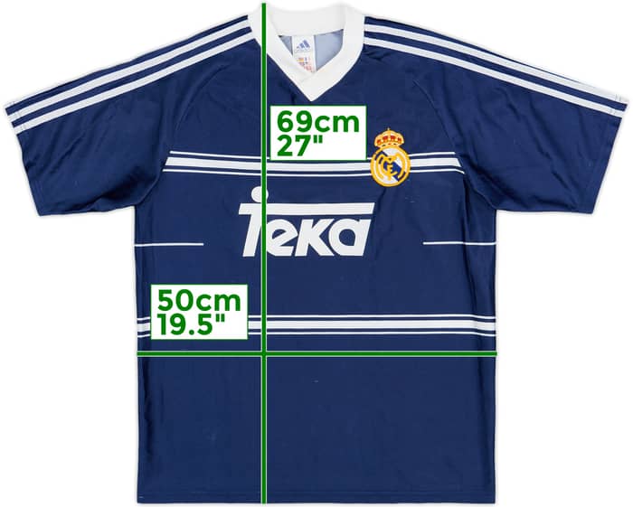 1998-99 Real Madrid Away Shirt - 8/10 - (XL.Boys)