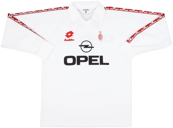 1995-96 AC MIlan Lotto Training L/S Shirt - 8/10 - (XL)