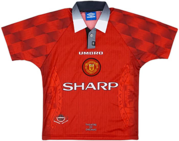 1996-98 Manchester United Home Shirt - 10/10 - (Y)