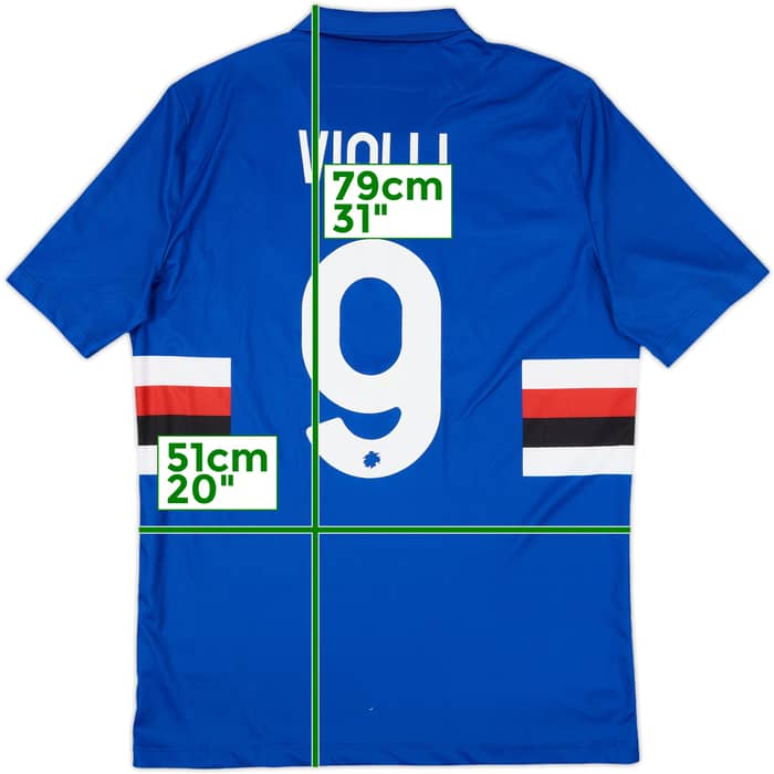 2020-21 Sampdoria Home Shirt Vialli #9 - 9/10 - (L)