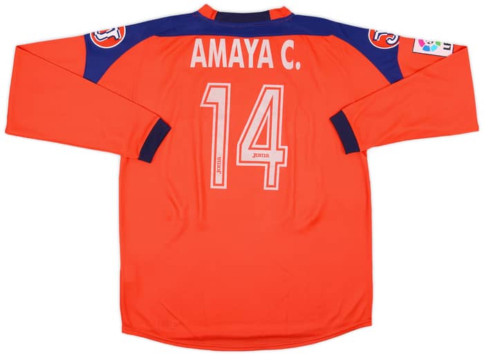 2004-05 Getafe Match Issue Away L/S Shirt Amaya C. #14
