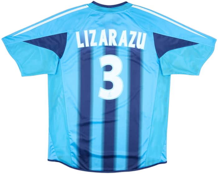 2004-05 Olympique Marseille Away Shirt Lizarazu #3 - 8/10 - (M)