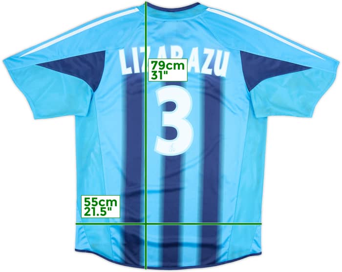 2004-05 Olympique Marseille Away Shirt Lizarazu #3 - 8/10 - (M)