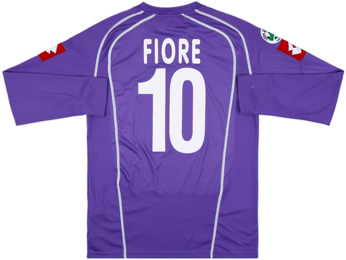 2005-06 Fiorentina Match Issue Home L/S Shirt Fiore #10