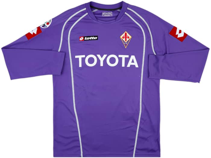 2005-06 Fiorentina Match Issue Home L/S Shirt Fiore #10