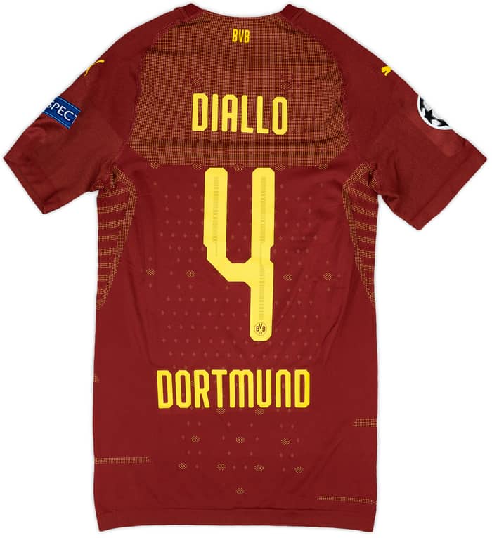 2018-19 Borussia Dortmund Player Issue Champions League Third Shirt Diallo #4