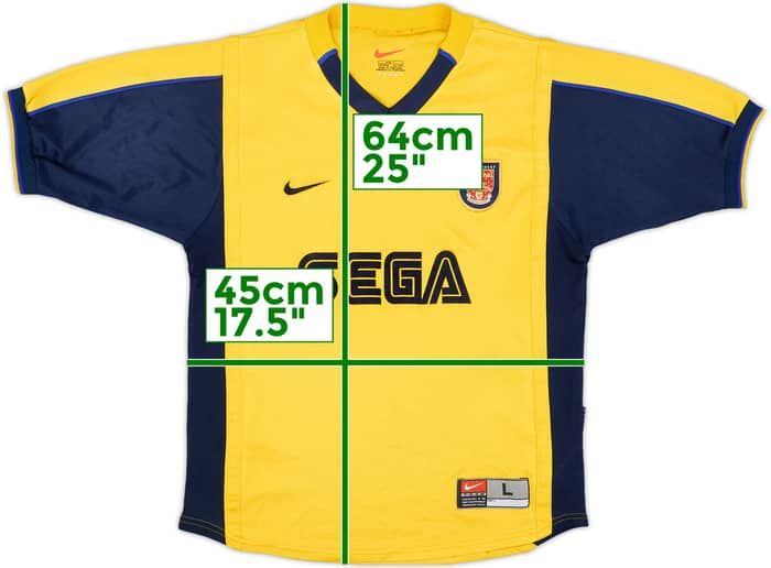 1999-01 Arsenal Away Shirt - 8/10 - (L.Boys)
