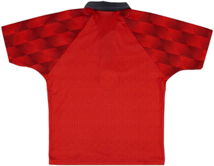 世界的に有名な 1996-98 Manchester United Home Shirt - 9/10 - (Y) ウェア