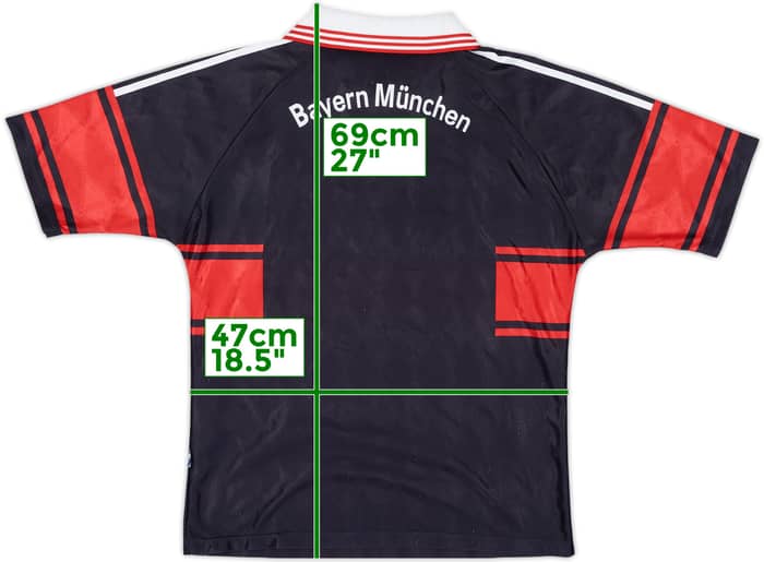 1997-99 Bayern Munich Home Shirt - 8/10 - (XL.Boys)