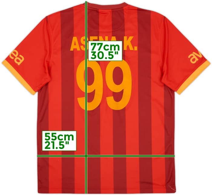 2013-14 Galatasaray Third Shirt Asena K. #99 - 9/10 - (L)