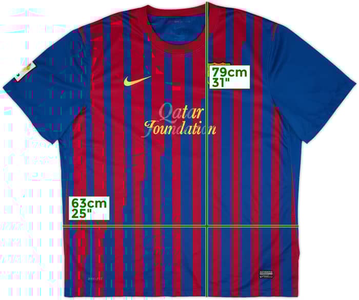 2011-12 Barcelona Home Shirt - 4/10 - (XXL)