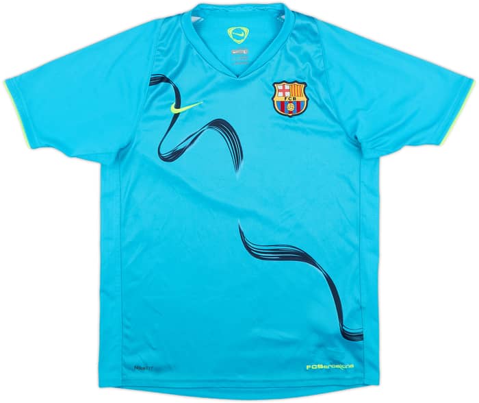 2007-08 Barcelona Nike Training Shirt - 9/10 - (L.Boys)