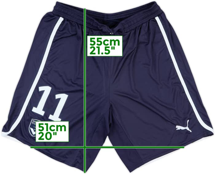 2012-13 Bordeaux Match Issue Home Shorts #11 (Bellion)