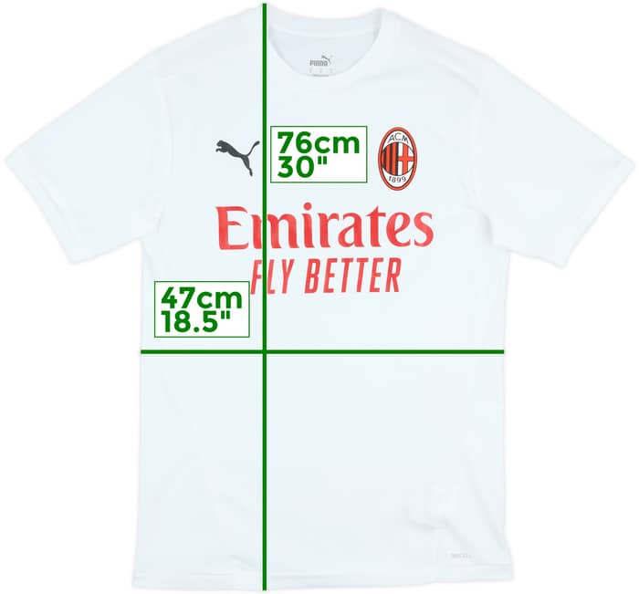 2021-22 AC Milan Puma Training Shirt - 8/10 - (S)