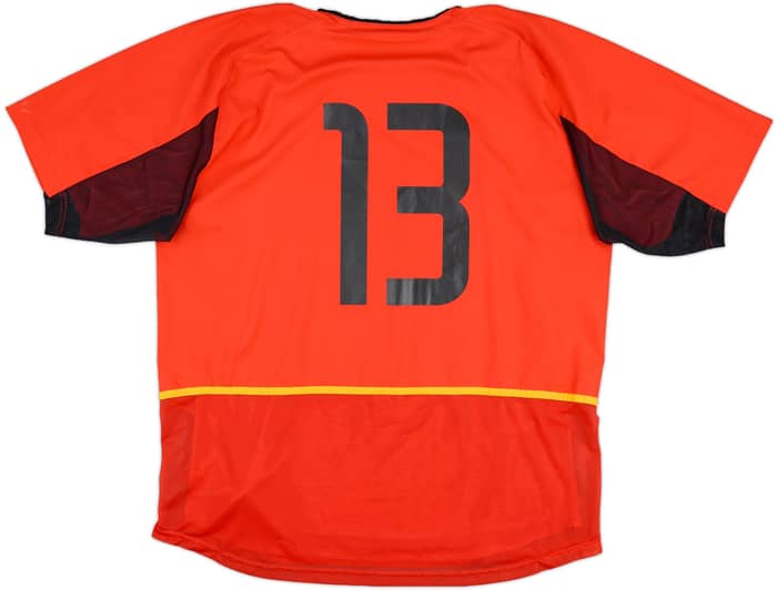 2002-04 Belgium Match Issue Home Shirt #13