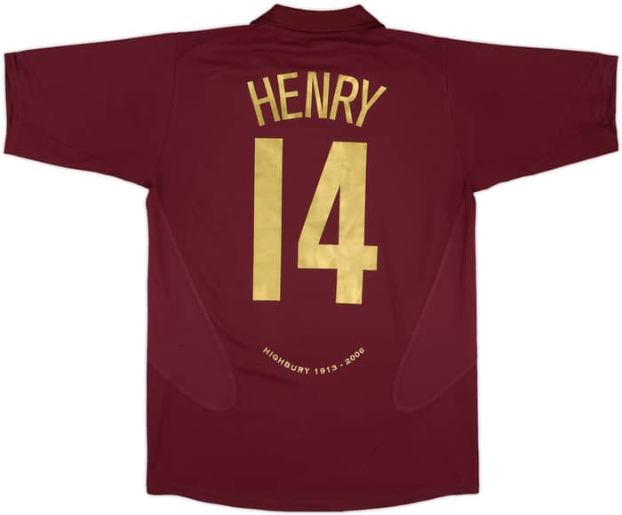 2005-06 Arsenal Home Shirt Henry #14 - 8/10 - (XL.Boys)
